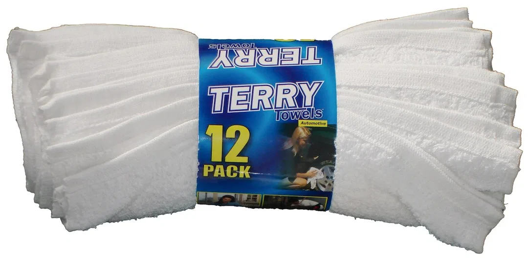 SW56106 – OCEAN ACCESS Towel, Cleaning Towel 17 Inch Length x 14 Inch Width White Terry Cotton Machine Washable Set O...